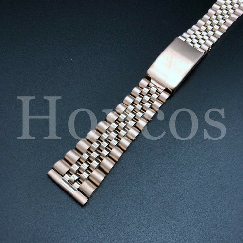 Pulsera de acero President Jubilee de 18-22 mm para oro rosa Seiko - Imagen 23 de 39