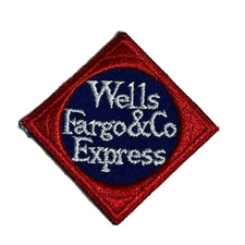 Wells Fargo & Co Express Embroidered Patches Railroad Stagecoaches