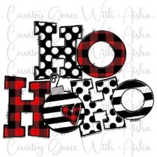 Sublimation Transfer Christmas Ho Ho Ho Ready To Press Heat Transfer