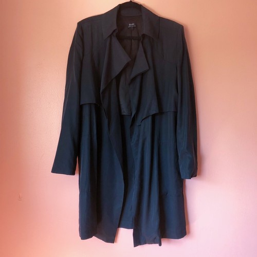 Bardot Draped Trench Coat - Picture 2 of 3