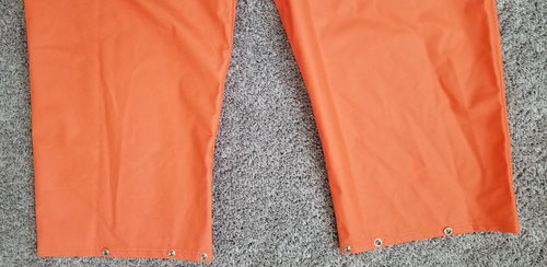 MONOS CARHARRTT PVC ROPA DE LLUVIA IMPERMEABLE BABERO PESCA NARANJA NUEVO (TALLA 2XL) - Imagen 14 de 21