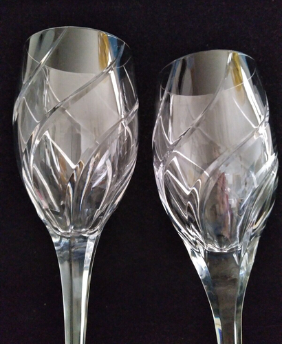Set of 2 Mikasa Crystal Olympus Wine Glasses Goblets 8-1/4"H - Picture 9 of 9
