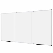 VIZ-PRO Large Dry Erase Board/Magnetic Foldable Whiteboard, 8' x 4'
