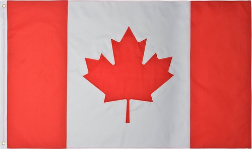 Canada (Canadian) Flag 3x5 Ft - DOUBLE SIDED, Embroidered NYLON - Picture 4 of 6