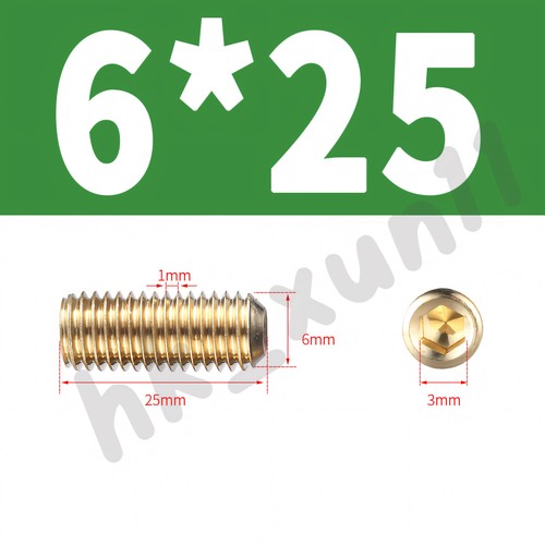 M2 M2.5 M3 M4 M5 - M12 SOCKET CUP POINT GRUB SCREWS HEX ALLEN SET SCREWS BRASS - Picture 57 of 85