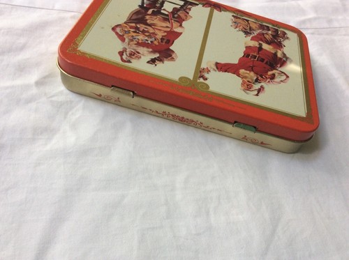 Coca Cola Coke playing cards US Santa Christmas Set 2 decks Tin box - Picture 5 of 7