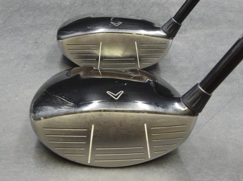 Set of 2 Callaway FT-i 15° 3 & 18° 5 Woods Stiff Graphite Shafts Golf Pride Grip - Picture 2 of 6