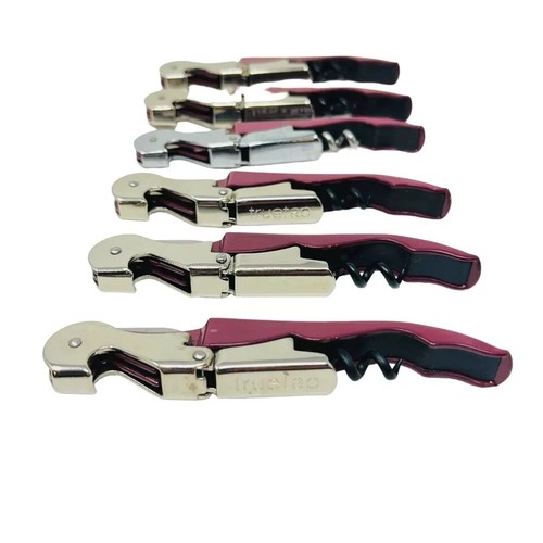 6Pc Truetap and Assorted Double Hinges Corkscrew Wine Bottle Opener Foil Cutter - Picture 3 of 4
