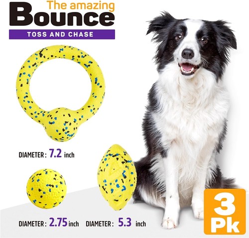 Palline galleggianti impermeabili per cani per denti puliti - set regalo giocattoli interattivi rimorchiatore - Foto 4 di 10
