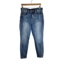 Judy Blue Jeans Women's 7 / 28 Slim Fit Distressed High Waist Denim Blue