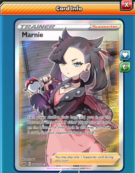 DIGITAL Marnie Full Art Pokemon tcg ONLINE | eBay
