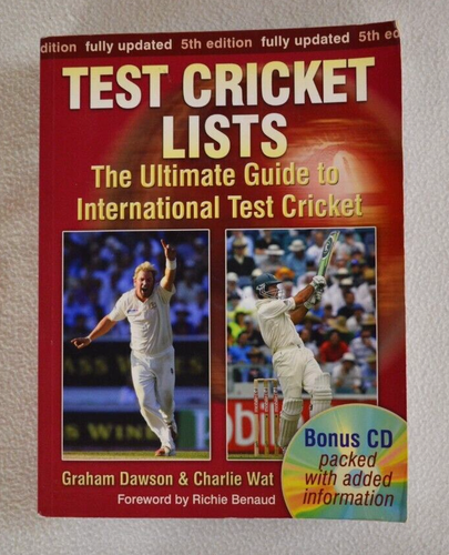 3x Cricket Books Chappell Lillee Marsh, Six And Out & Test Cricket Lists - Picture 11 of 21