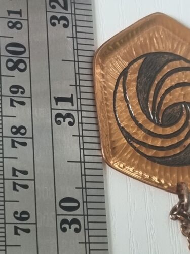 Collana vintage in rame martellato moda maltese fatta a mano - Foto 7 di 13