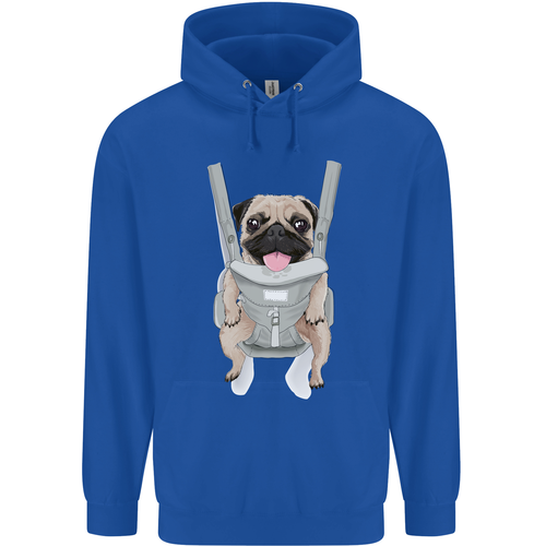 A Pug in a Baby Harness Funny Dog Childrens Kids Hoodie - Picture 45 of 88