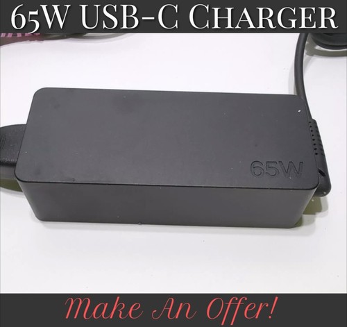  65 W USB C tipo C - HP Chromebook Lenovo/Acer/Asus/Samsung caricabatterie laptop alimentazione - Foto 1 di 19