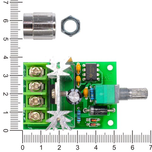 DC Motor Speed Control Pulse Width Modulation PWM Controller Switch 6A 6V-12V - Bild 4 von 9