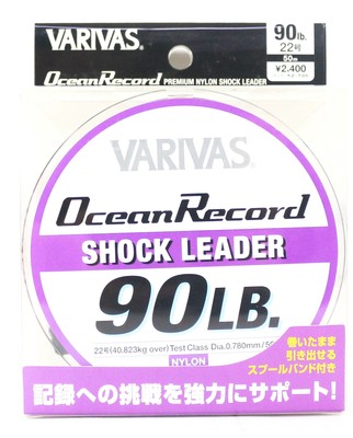 9778 Varivas Ocean Record Nylon Shock Leader Line 50m 90lb 9778 Varivas Ocean Record Nylon Shock Leader Line 50m 90lb