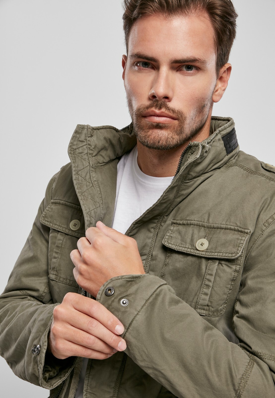 Brandit Jacket Men\'s Jacket Military Winter Britannia Over Sizes Olive |  eBay