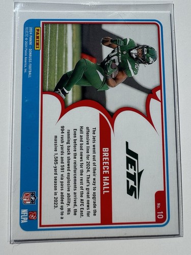 2024 Donruss #10 Breece Hall Action All Pros Jets - Picture 3 of 4