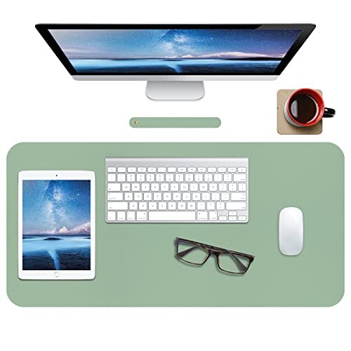 Leather Desk MatDesk PadDesktop matWaterproof Desk Mat for Desktop Desk Mat f... - Picture 9 of 9