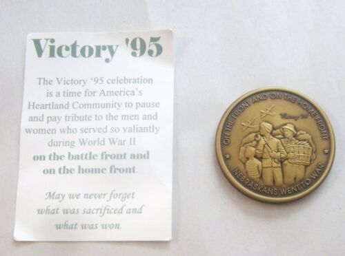 50th Anniversary World War II Omaha Nebraska 1995 Celebration Commemorative Coin - Bild 4 von 6