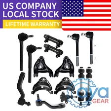 2WD Front Upper Lower Control Arms Kit for 1993 - 1999 GMC Chevrolet C1500 C2500