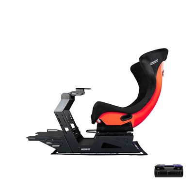 CONSPIT GT-Lite Sim Racing Simulator Cockpit w/ M-DVF Vibration Module+Red Seat