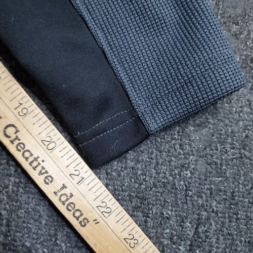 Spyder Jacket Mens Size Medium Gray Black Foremost Fleece Waffle Knit Full Zip - Picture 13 of 20