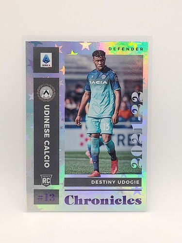 2021-22 Panini Chronicles Serie A Soccer, Destiny Udogie RC Purple Astro #16 - Picture 1 of 2