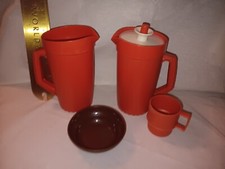 Vintage 1970's Tupperware Toys Mini Serve It Children's Play Dish Set - 5 pieces