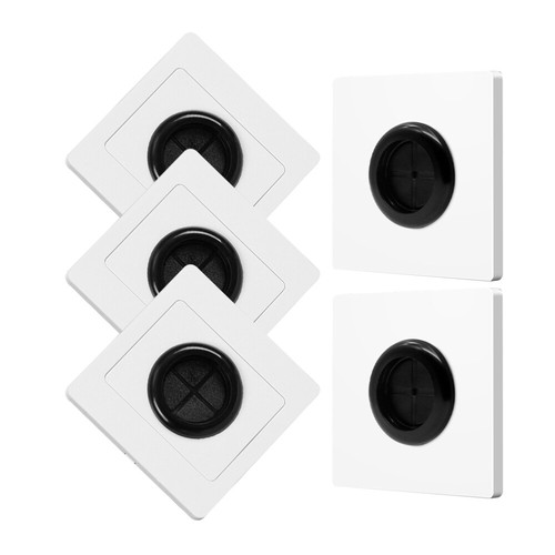5 Pcs Blank Panel 5Pcs Set Wall Plate With Rubber Pad Cover Cable Pass Through - Picture 8 of 12
