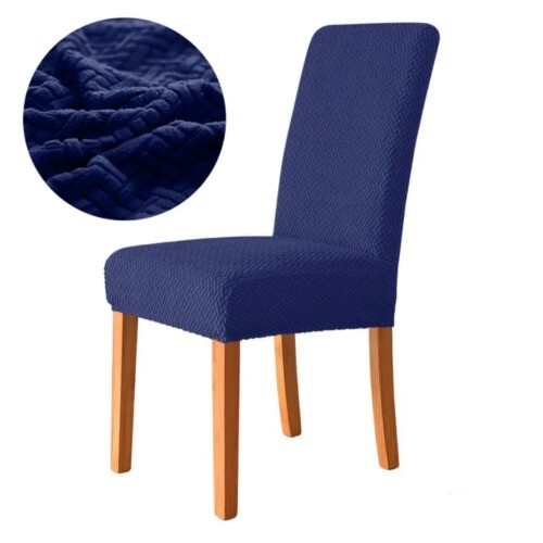 Elegante funda de silla de tela jacquard con respaldo, fundas de silla elásticas de gran tamaño - Imagen 45 de 45