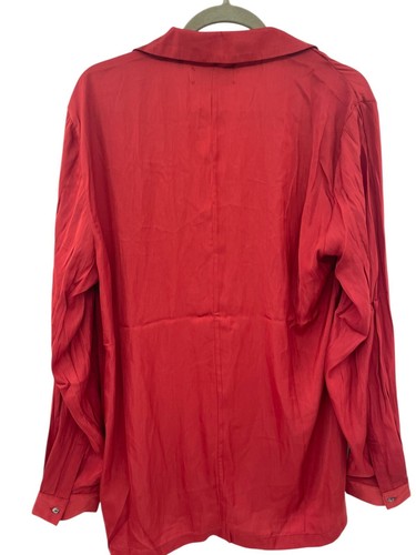 One Teaspoon Men's Red Abstract Dandy Shirt Button Up Long Sleeve Size L NWT - Picture 4 of 16
