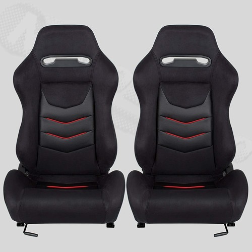 Asiento Deportivo Coche, Semibaquet Deportivo Ajustable, de Tela y Alcantara - Imagen 4 de 22
