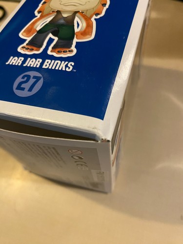 Funko Pop Star Wars #27 Jar Jar Binks Vinyl Bobble-Head (VAULTED) CIB 2013 - Picture 8 of 12