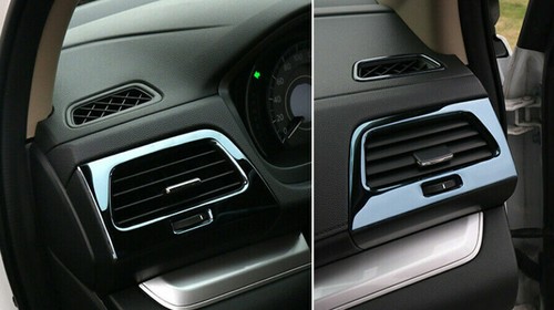 Consola interior L&R salida de aire ventilación moldura 2* para Honda CRV 2012-2016 negro titanio - Imagen 4 de 20