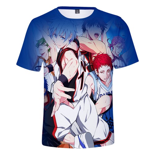 Anime Kuroko's Basketball 3D Druck T-Shirt Herren Teens Freizeit Manga Tee Shirt Top - Bild 8 von 19