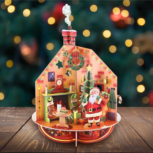 3D Deck the Halls Christmas Advent Calendar Pop-Up Pirouette Countdown Calendar - Picture 2 of 7