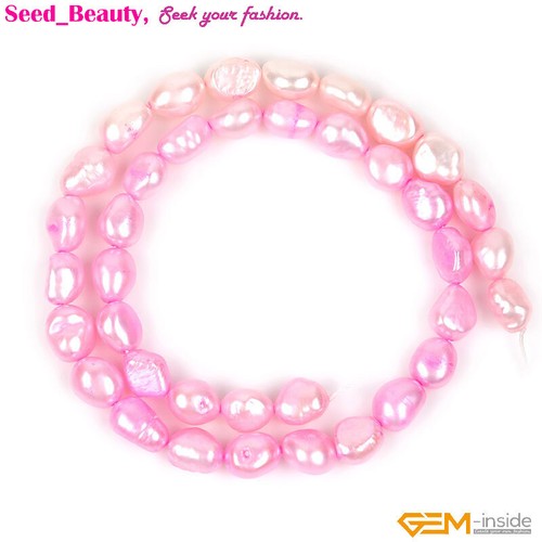 Craft Freshwater Pearl Loose Beads for Jewelry Making 15" DIY 8-9mm Wholesale - Picture 15 of 110
