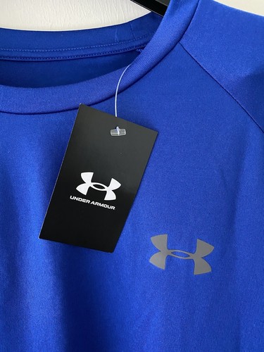 Under Armour Tech 2.0 Mens Large Royal Blue Short Sleeve T-Shirt - Picture 3 of 8