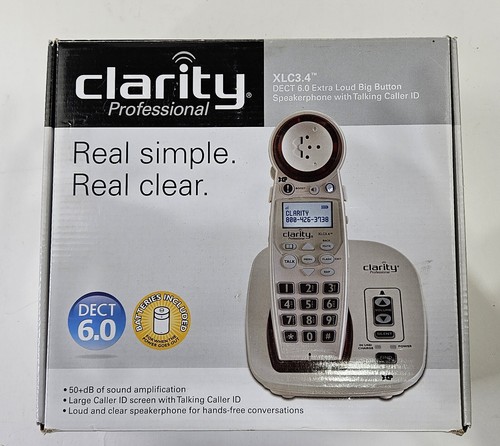 Clarity Professional XLC3.4+ Xtra Loud Button Hearing Impaired Handset Phone - Picture 24 of 24