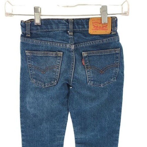 266 Levi's 511 Girl's Straight Leg Denim Jeans Pockets Slim Fit Blue 7 - Picture 4 of 9