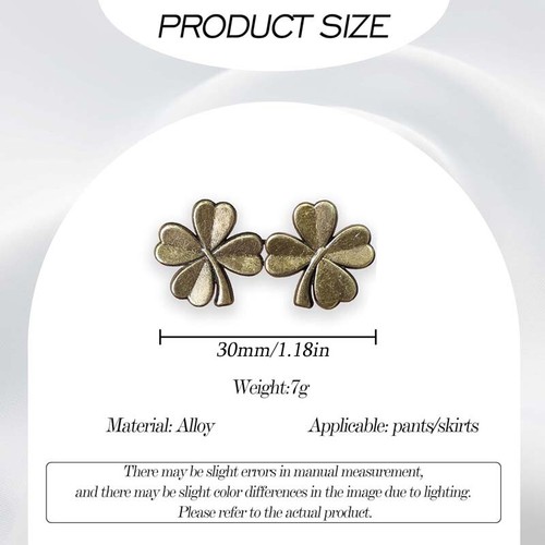 4Pcs Tighten Waist Button for Skirt Pant Jeans Adjustable Button Waist Clip Pin - Picture 6 of 22