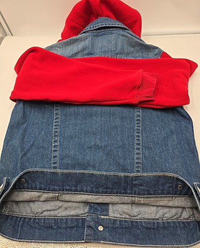 True Religion World Tour Trucker Button Up Denim Horseshoe Buddha M Jacket - Picture 16 of 16