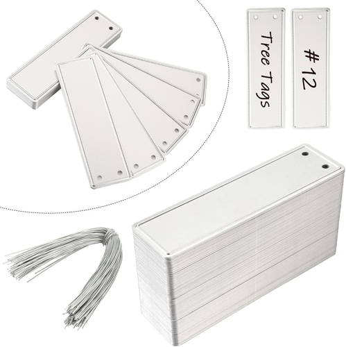 120PCS Aluminum Plant Labels with Wires - Double-Sided Metal Tags - Picture 9 of 12