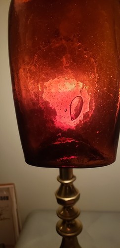 Nice Crude Unusual Amber Antique Glass 1/2 Pint Seam Side Flask w Cork - Picture 11 of 21