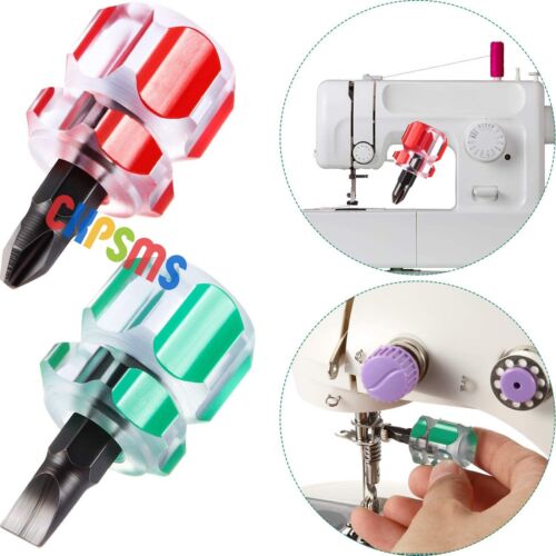 Tournevis pour machine à coudre 4 pièces Mini outil de performance ultra court - Picture 3 of 5