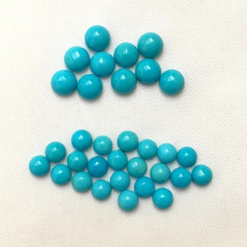 AAA quality Natural sleeping beauty turquoise round calibrated gemstone 3mm-20mm - Picture 4 of 12