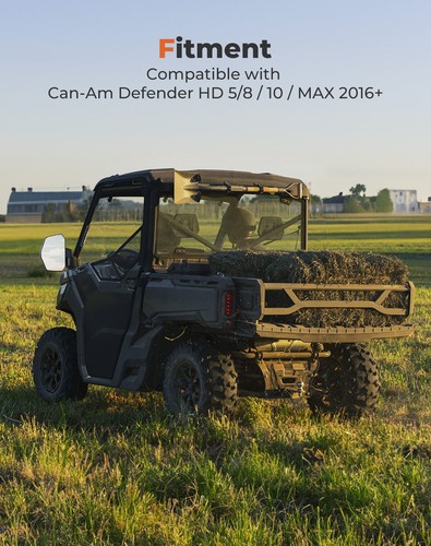 715002459 2PCS Left and Right UTV Side Mirrors For 2016-2025 Can Am Defender MAX - Foto 7 di 10