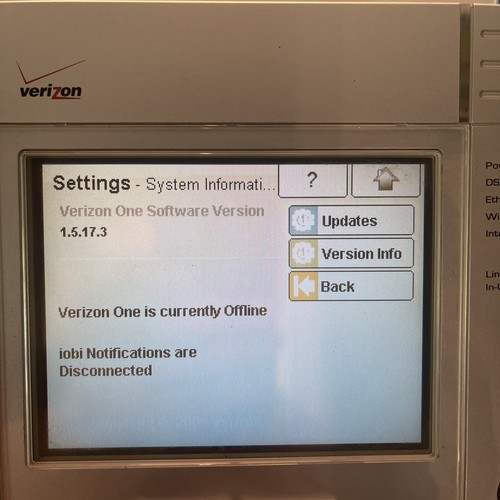 Verizon One IP Cordless Touch Screen Phone System A90-VZ1015-06 Westell WinCE - Picture 13 of 16